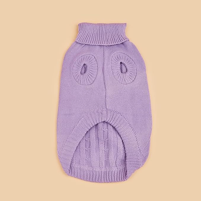 Dog Sweater for Small Medium Large Dogs - Warm Winter Turtleneck Knit Dog Sweaters Soft Pet Cat Clothes Christmas Coat Indoor Outdoor Use for Puppy Kitten Male Female Girl Boy Pets