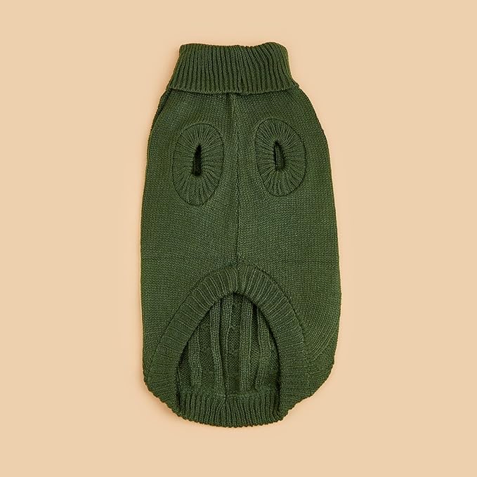 Dog Sweater for Small Medium Large Dogs - Warm Winter Turtleneck Knit Dog Sweaters Soft Pet Cat Clothes Christmas Coat Indoor Outdoor Use for Puppy Kitten Male Female Girl Boy Pets