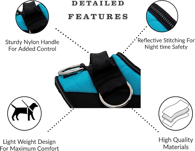 ShawnCo Essential Dog Harness, No-Pull Pet Vest with 3 Leash Clips, No Choke, Reflective, Adjustable and Padded, for Easy Walking and Training for Small, Medium and Large Dogs (Arctic Camo, S)