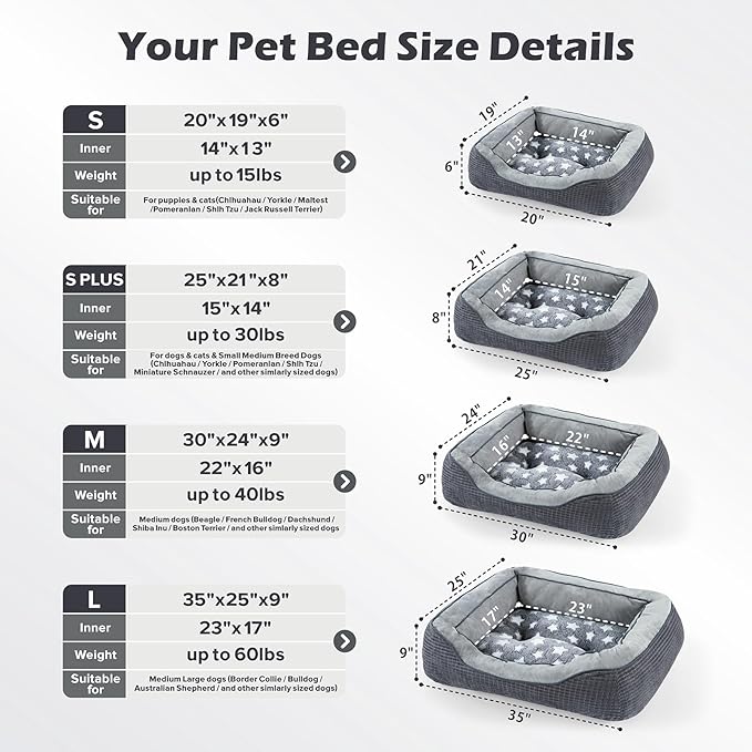 SIWA MARY Dog Beds for Large Dogs, Washable Dog Sofa Bed with Wide Sides, Pentagram Pattern Design, Durable Pet Cuddler Beds, Warming Soft Orthopedic Cat Beds for Pet Sleeping, Non-Slip Bottom