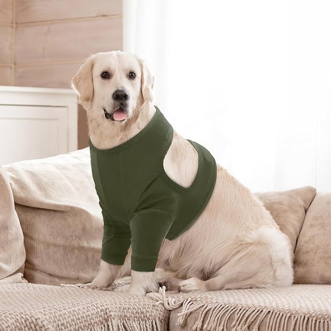 Nanaki Surgery Dog Recovery Suits for Front Legs, Dog Leg Sleeve to Stop Licking, Doggy Anti-Lick Wounds Pants, Pet Wound Cover Protective Sleeves Arm Protector for Injuries & Joint Pain