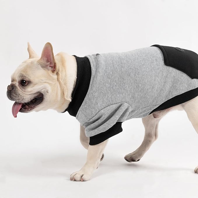 KOOLTAIL Dog Hoodie with Leash Hole，Cozy Fleece Turtleneck Winter Fall Warm Dog Clothes Sweater Sweatshirtfor Small to Medium Soft Winter Hoodie with Pocket for Easy Potty Break Access