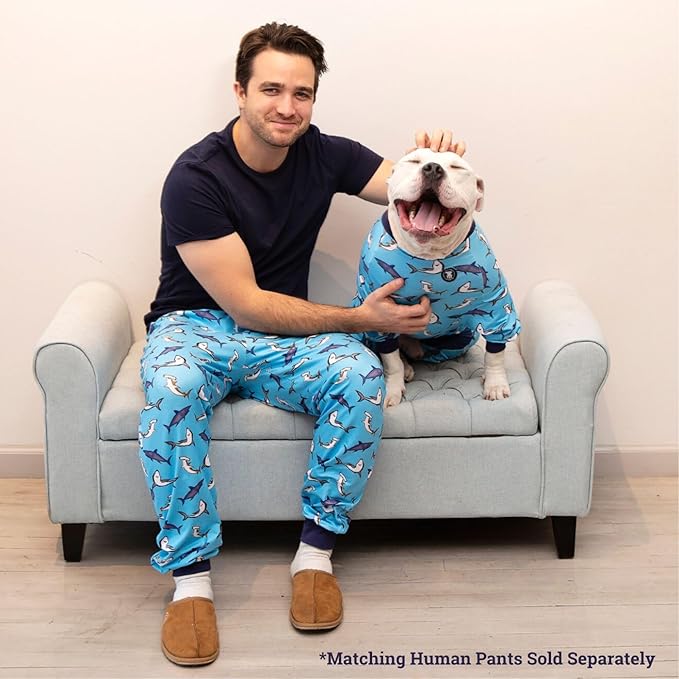Pittie Clothing Pit Bull Dog Pajamas – Full Coverage Dog Onesie, Soft Pajama Outfit for Medium, Large, XL & XXL Breeds