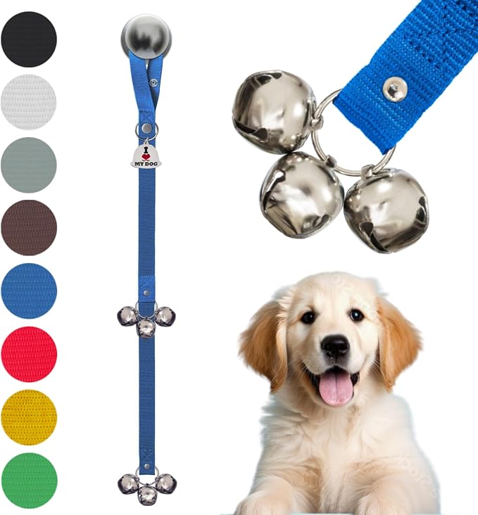 Caldwell's Pet Supply Co. Dog Potty Bells, Dog Door Bell, Bells to Go Outside, Potty Training Bell, Dogs Doorbell, Dogs Potty Doorbell, Ring to Go Pee, All Breed Puppy Training Tool