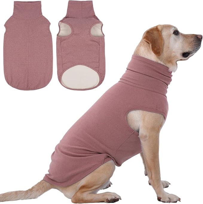 IECOii XXXL Dog Sweater - Snug Dog Turtleneck Sweater, DarkRed,XXX-Large, Warm Christmas Winter Pullover Sweatshirt,Machine Washable Fleece, Extra Stretchy for Extra Large Dogs Like Labrador,Doberman