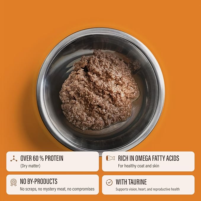 Chewer's Joy Wet Cat Food Variety Pack – 3 Flavors: Tuna & Salmon, Tuna & Chicken, Tuna & Turkey – Natural Pâté – High Protein – Grain Free – Complete & Balanced Nutrition – 24 Cans (3 oz)