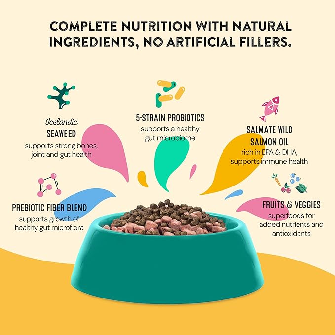 Daily Wellness Supplements for Dogs | Probiotic & Prebiotic Benefits with Fish Oil & Seaweed to Keep Your Dog Beaming All Day Long | All Breeds and Sizes | 120 Count