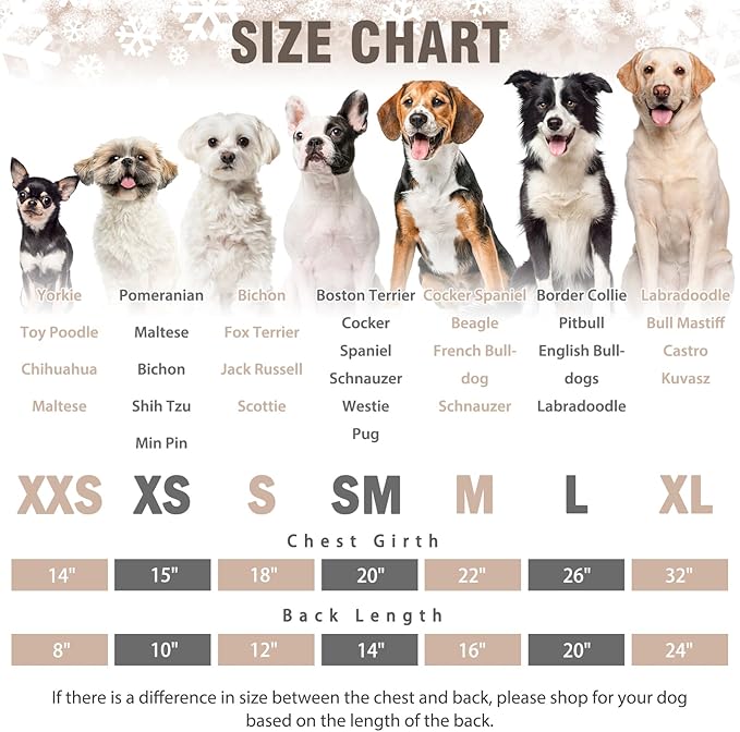 SCENEREAL Dog Pajamas for MediumSized Dogs - Soft, Warm Puppy Sweatershirt Clothes, Holiday Onesie Outfits for Doggie Winter Christmas - Dog Jammies Pjs, Brown