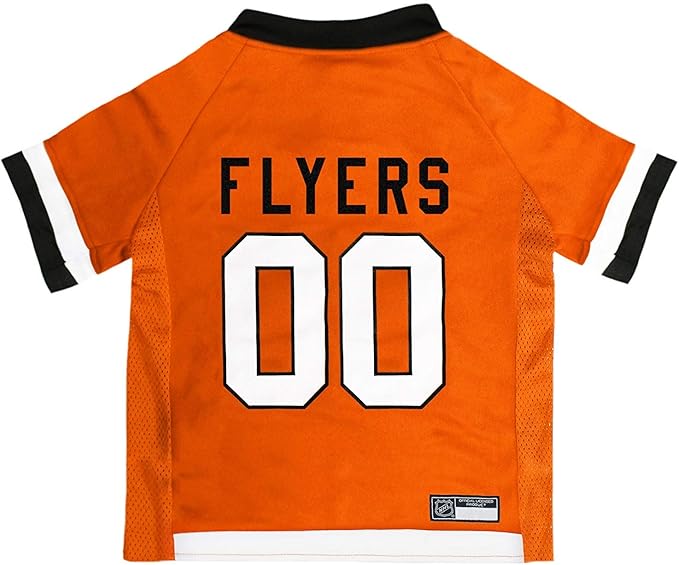 Pets First NHL Philadelphia Flyers Jersey for Dogs & Cats, Small. - Let Your Pet Be A Real NHL Fan!