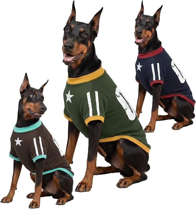 3-Pack Sweaters for XXXX-Large Dogs, Dog Pajama &Sleepwears, Athletic Top & Jersey for Doggy, Pullover Sweatshirts for Girl & Boy Pets, Fall and Winter Costumes for Pup, Puppie T-Shirt XXXXL
