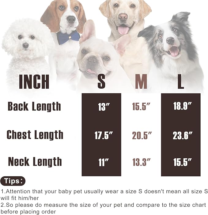 Dog Sweater, Pet Cable Knitted Turtleneck Sweater for Small Medium Dogs Boy Girl, Winter Dog Pullover Sweater with Legs, Classic Comfy Thick Outdoor Pet Clothes(Brown, Large)