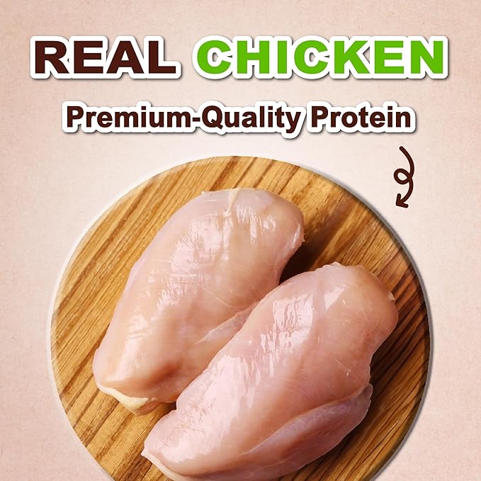 Afreschi Chicken Jerky Dog Treats, All Natural, High-Protein, Healthy & Easily Digestible, Grain-Free Puppy Chews, Human Grade Training & Rewards Dog Snacks, Chicken Breast, 16 oz Pack