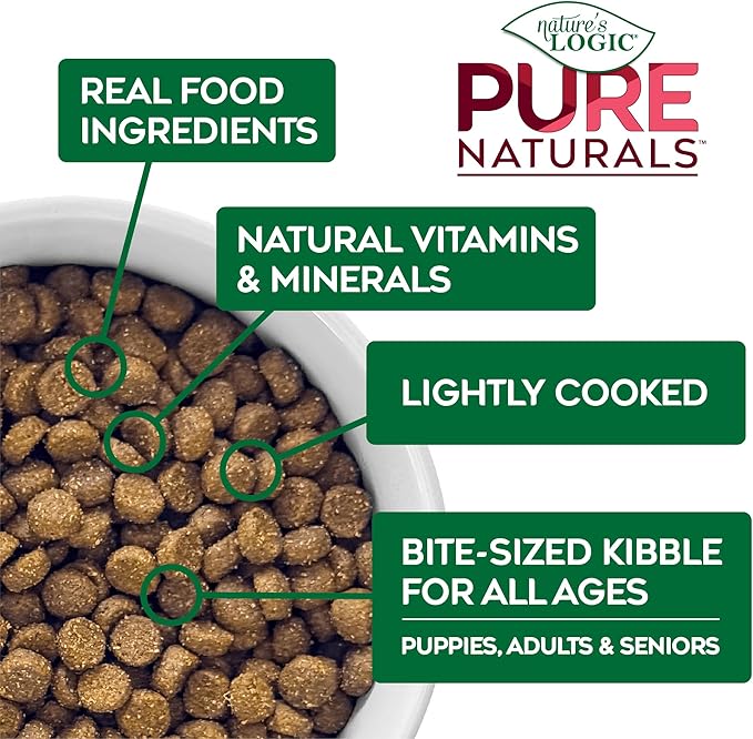 Nature’s Logic Pure Naturals™ 100% Natural Beef Recipe Synthetic-Free Dry Dog Food, 24 lbs