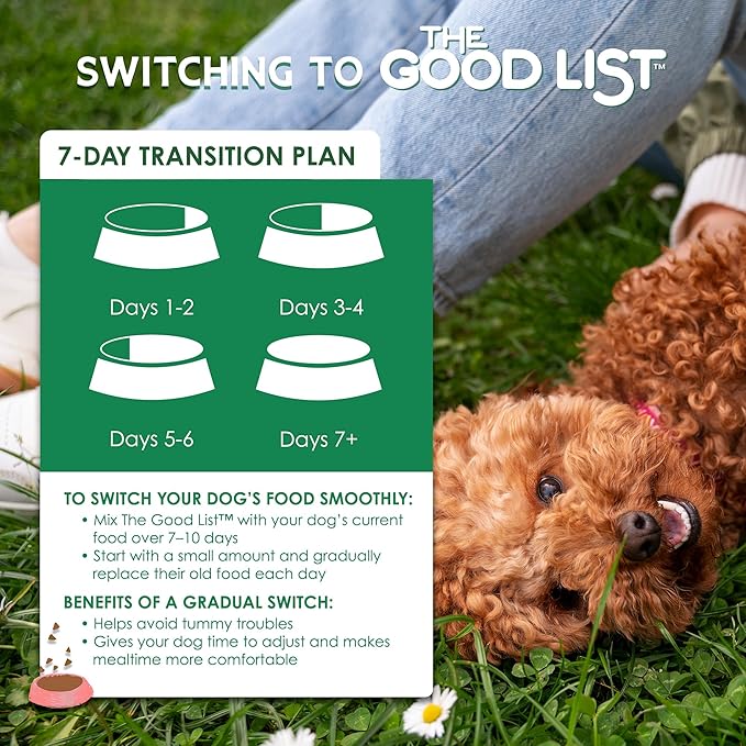 Farmland Traditions The Good List Air-Dried Dog Food, Premium Lamb, Venison, & Bone Broth for Dogs, Protein Rich & Grain-Free Nutrition, 1 Pound Bag