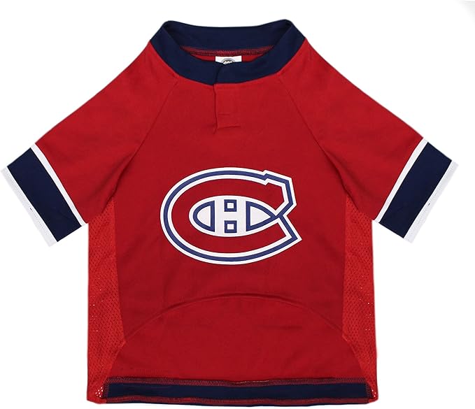 Pets First NHL Montreal Canadiens Jersey for Dogs & Cats, Small. - Let Your Pet Be A Real NHL Fan!