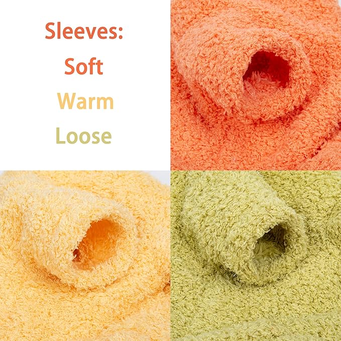 Dog Sweater, 3 Pack Sweaters for Small Dogs Girl, Dog Clothes for Medium Dogs Male or Boy, Ultra Soft and Warm Puppy Coat for Winter Christmas (X-Small, Orange+Yellow+Green)