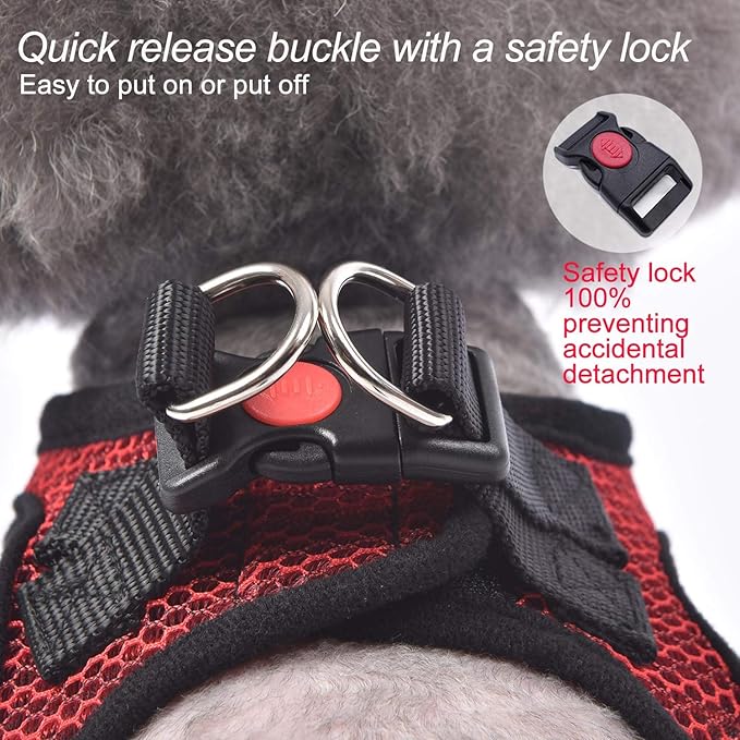 Dog Harness Step-in Breathable Puppy Cat Dog Vest Harnesses for Small Medium Dogs