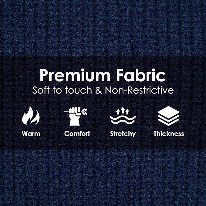 Dog Sweater XXXL, Turtleneck Sweaters with Leash Hole, Soft Knit Pullover for Large Dogs Male Female, Winter Thermal Pet Sweaters for Doberman Labrador, NavyBlue 3XL