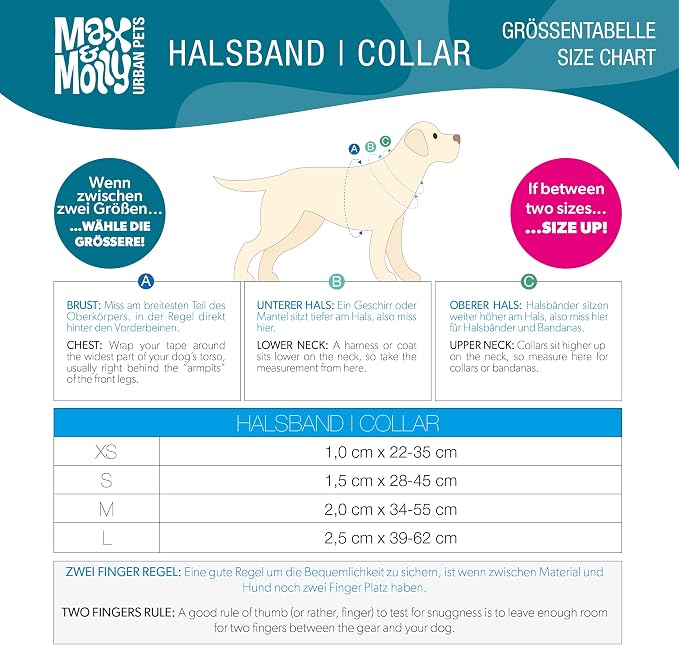 Max & Molly Urban Pets Smart ID Dog Collar - Soft Neoprene, Waterproof, Machine Washable, Power Buckle, Gotcha! QR Tag & Custom App Profile, Leopard Pink L