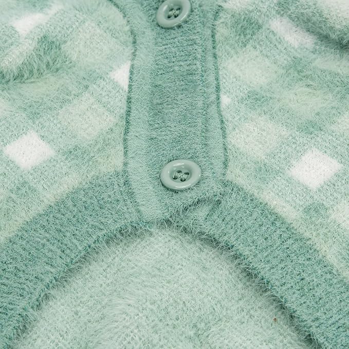 Dog Sweater, Sweaters for Small Dogs, Warm Soft Pet Clothes for Puppy, Medium Large Cat, Dogs Girl or Boy, Dog Shirt for Winter Christmas (Green, Small)