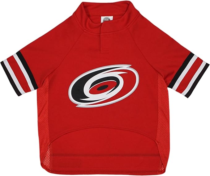Pets First NHL Carolina Hurricanes Jersey for Dogs & Cats, Small. - Let Your Pet Be A Real NHL Fan!