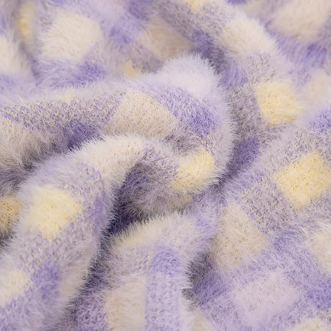 Dog Sweater, Sweaters for Small Dogs, Warm Soft Pet Clothes for Puppy, Medium Large Cat, Dogs Girl or Boy, Dog Shirt for Winter Christmas (Purple, Small)