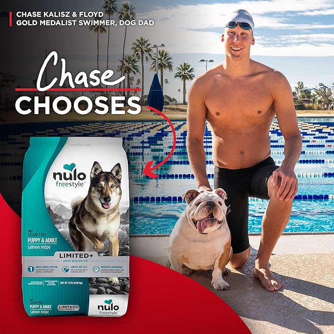 Nulo Freestyle All Breed Dog Food, Premium Allergy Friendly Adult & Puppy Grain-Free Dry Kibble Dog Food, Single Animal Protein with BC30 Probiotic for Healthy Digestive Support 5.5 Pound (Pack of 1)