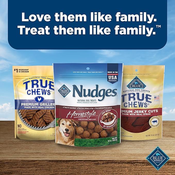 Blue Buffalo Nudges Homestyle Natural Beef and Rice Dog Treats