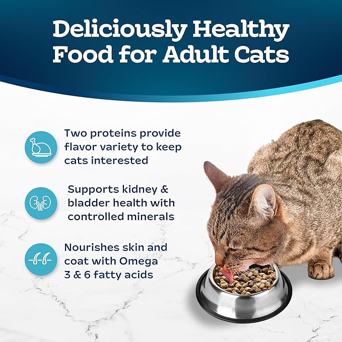 Blue Buffalo Tastefuls Adult Cat Dry Food, Multi-Protein Chicken & Turkey Recipe, 5-lb. Bag
