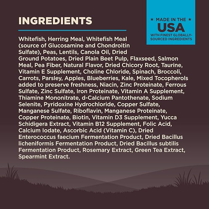 Wellness CORE Dry Dog Food, Grain-Free, High Protein, Natural, Ocean Whitefish, Herring, & Salmon Recipe, (4-Pound Bag)
