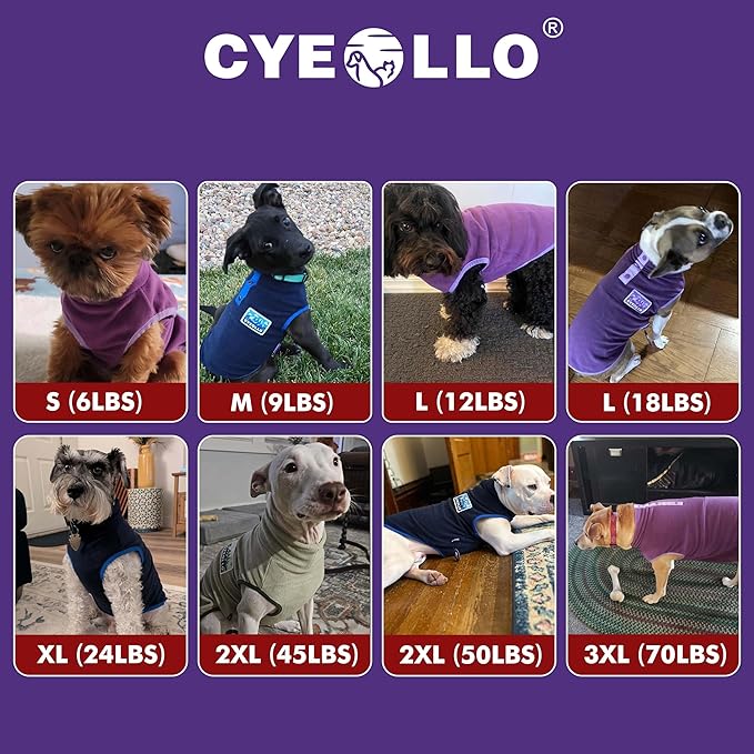 cyeollo Small Dog Sweater, Stretchy Soft Fleece Sweater Pullover Dog Vest Lightweight Turtleneck Warm Winter Doggie Clothes for Puppy Cats Apparel, Navy Blue S