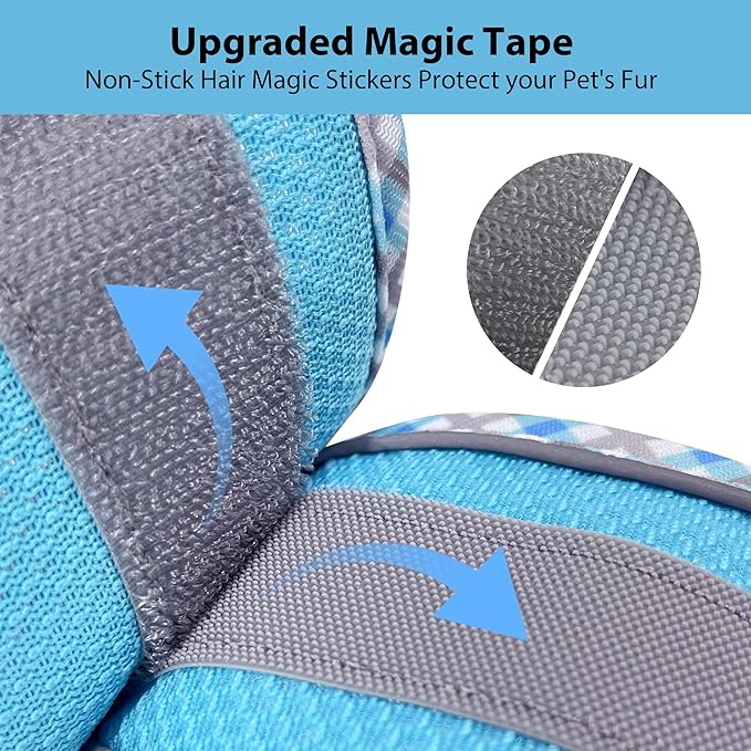 AIITLE Tiny Dog Harness - Lightweight Mesh Step-in Vest for Puppy, Reflective & Escape-Proof Design with High-Stick Magic Tape - Indoor/Outdoor Use for Chihuahua, Maltese, Shih Tzu(Blue, XXXS)