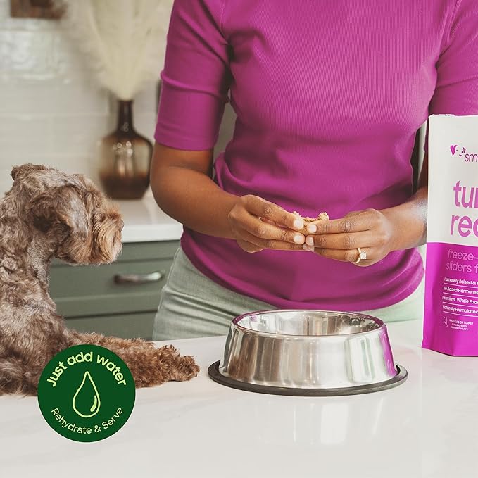 smallbatch Pets Freeze Dried Raw Dog Food, Pork Recipe, 14 oz, Organic High Protein Dog Food, Grain Free, Made in The USA, Humanely Raised Meat, Single Protein, for Picky Eaters, Hydrate & Serve
