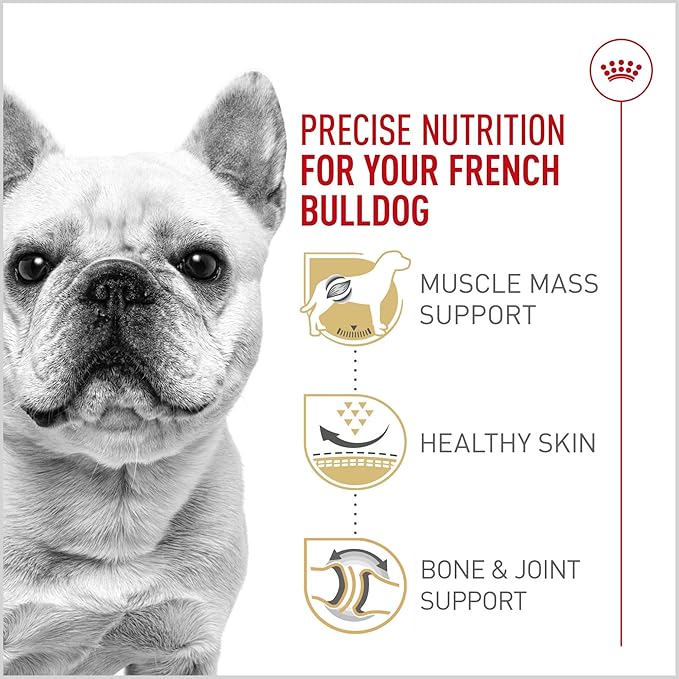 Royal Canin Breed Health Nutrition French Bulldog Adult Dry Dog Food, 30 lb Bag