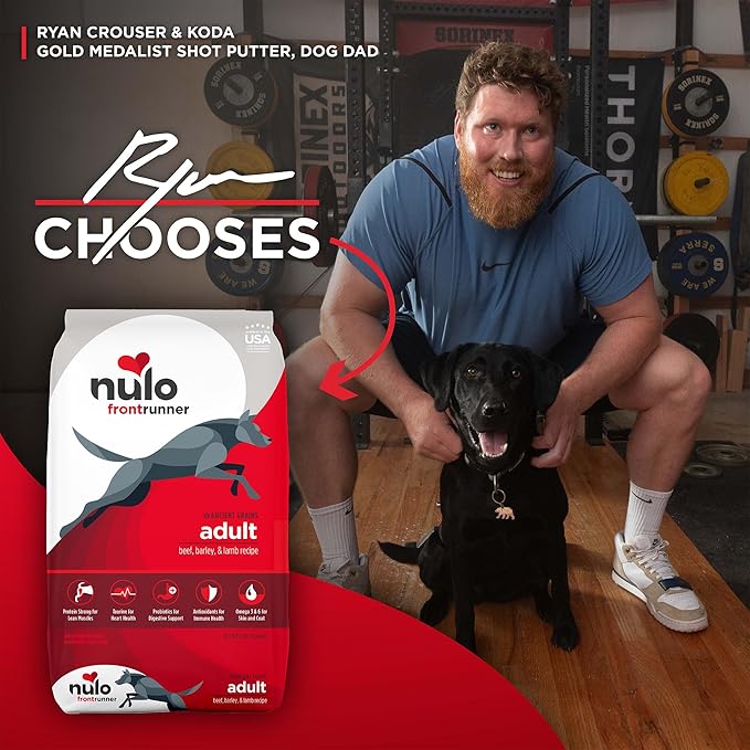 Nulo Frontrunner Ancient Grain Kibble Beef, Barley, & Lamb Recipe for Dogs 25 lb