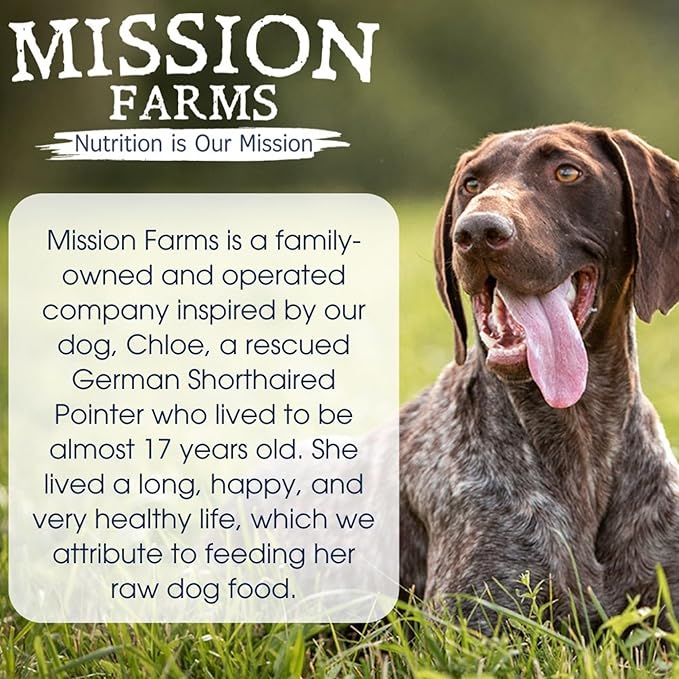 Mission Farms Freeze-Dried Dog Treats, Raw Pet Food Topper Training Rewards, Made in USA, Chicken & Blueberry (3 oz)