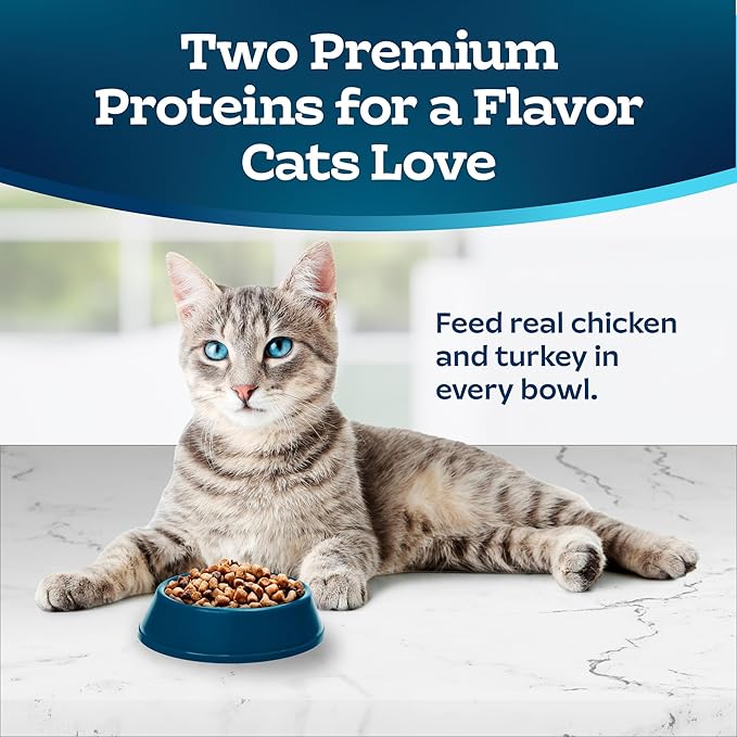Blue Buffalo Tastefuls Adult Cat Dry Food, Multi-Protein Chicken & Turkey Recipe, 5-lb. Bag