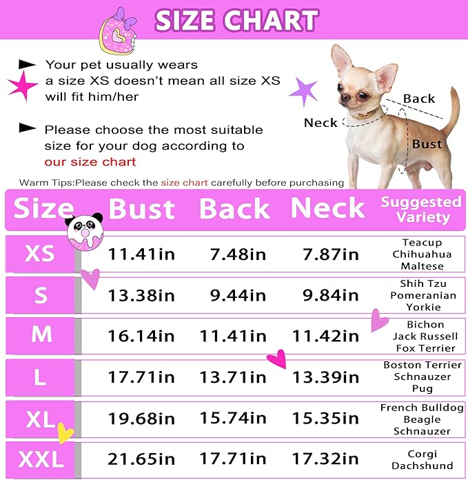 Dog Onesie XS~XXL Dog Pajamas Small Dog Clothes Girl Boy Cute Chihuahua Clothes Summer Puppy Pajamas Breathable Cat Onesie Pet Jumpsuit Doggie Outfit (Purple, X-Small)