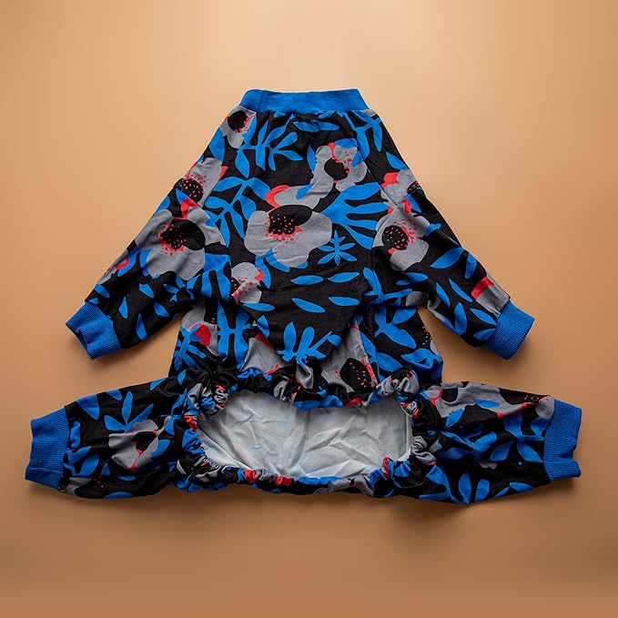 LovinPet Large Dog PJs, Long Sleeve Shirt for Dogs, Anti Licking Wound Care Pajamas, Stretchy Skin, Friendly Fabric, Nighttime Print, Large Dog Pajamas, Jammies,Medium