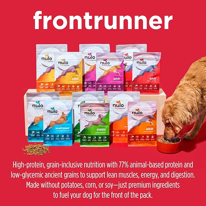 Nulo Frontrunner Ancient Grain Kibble Beef, Barley, & Lamb Recipe for Dogs 25 lb