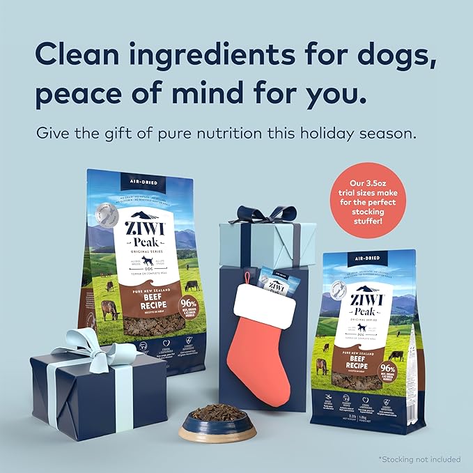 ZIWI Peak Air-Dried Dog Food – Beef - All Natural, High Protein, Grain Free, Limited Ingredient w/ Superfoods (140.8oz)