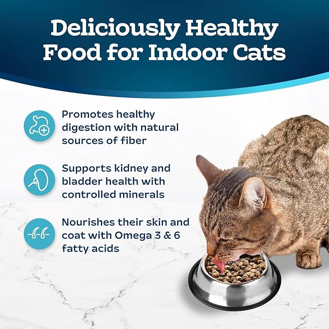 Blue Buffalo Tastefuls Adult Dry Cat Food Sensitive Stomach Formula, Made in the USA with Natural Ingredients, Chicken Recipe, 7-lb. Bag