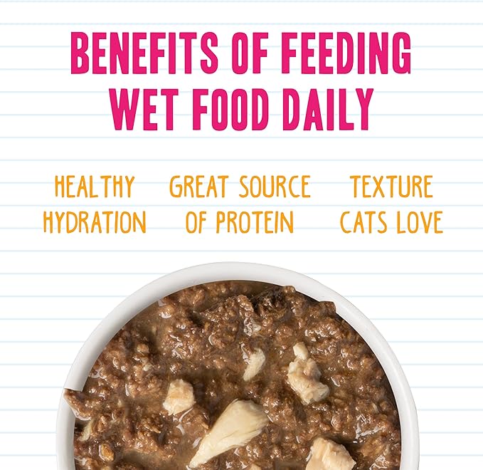 Weruva BFF Minced Natural Wet Cat Food, Tuna and Salmon Soulmates in Gelee, 3oz Can, Pack of 24