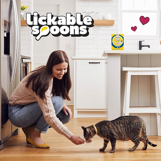 Temptations Lickable Spoons Adult Wet Cat Treat, Tasty Chicken and Savory Salmon Flavor, 8 Spoons, Pack of 12 (96 Total)