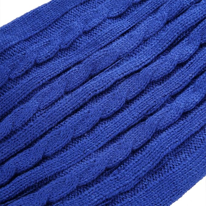 CHBORCHICEN Small Dog Sweaters Knitted Pet Cat Warm Dog Sweatshirt Winter Clothes Kitten Puppy Sweater (Dark Blue, Small)