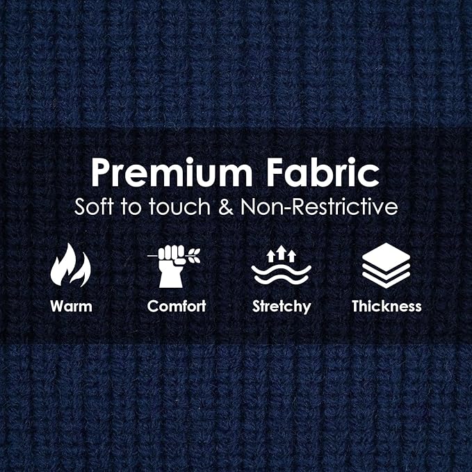 Large Dog Sweater, Soft Cable Knit Sweater with Leash Hole, Warm Christmas Sweaters for Dogs Male Female, Fall Winter Pet Sweaters for Dachshund French Bulldog, NavyBlue L