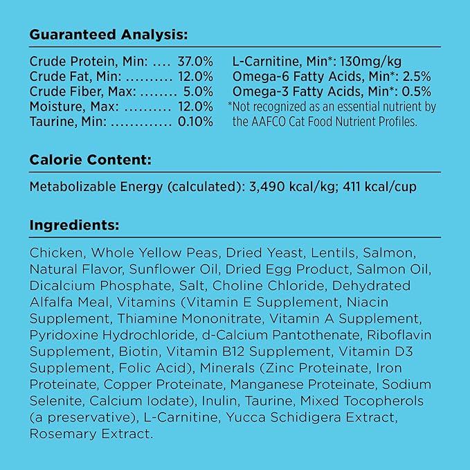BIXBI Liberty Dry Food Indoor Cat Health Chicken & Salmon Recipe, 3lb
