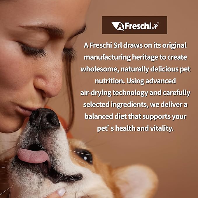 Afreschi Air-Dried Dog Food – Real Turkey, Grain-Free, Limited Ingredient, All-Natural, High-Protein, Complete & Balanced for All Life Stages, Ideal for Picky Eaters, 2.2 lb Bag