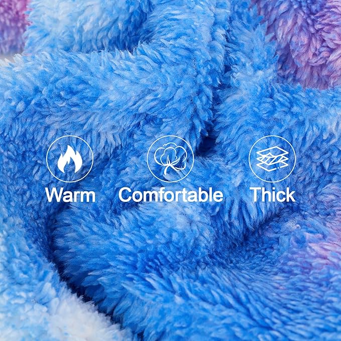 XPUDAC Dog Sweater, Dog Winter Clothes for Small Medium Dogs Girl Boy Fleece Doggy Pajamas for Winter Christmas, Tie-Dye01, X-Small