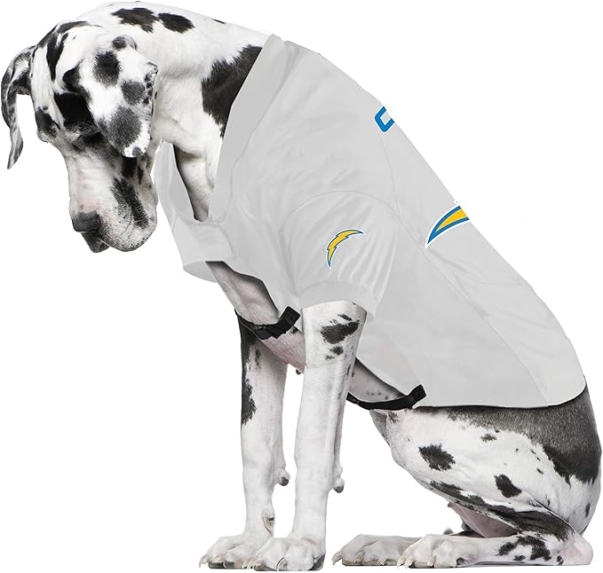 Littlearth Los Angeles Chargers NFL Stretch Pet Jerseys for Big Dogs